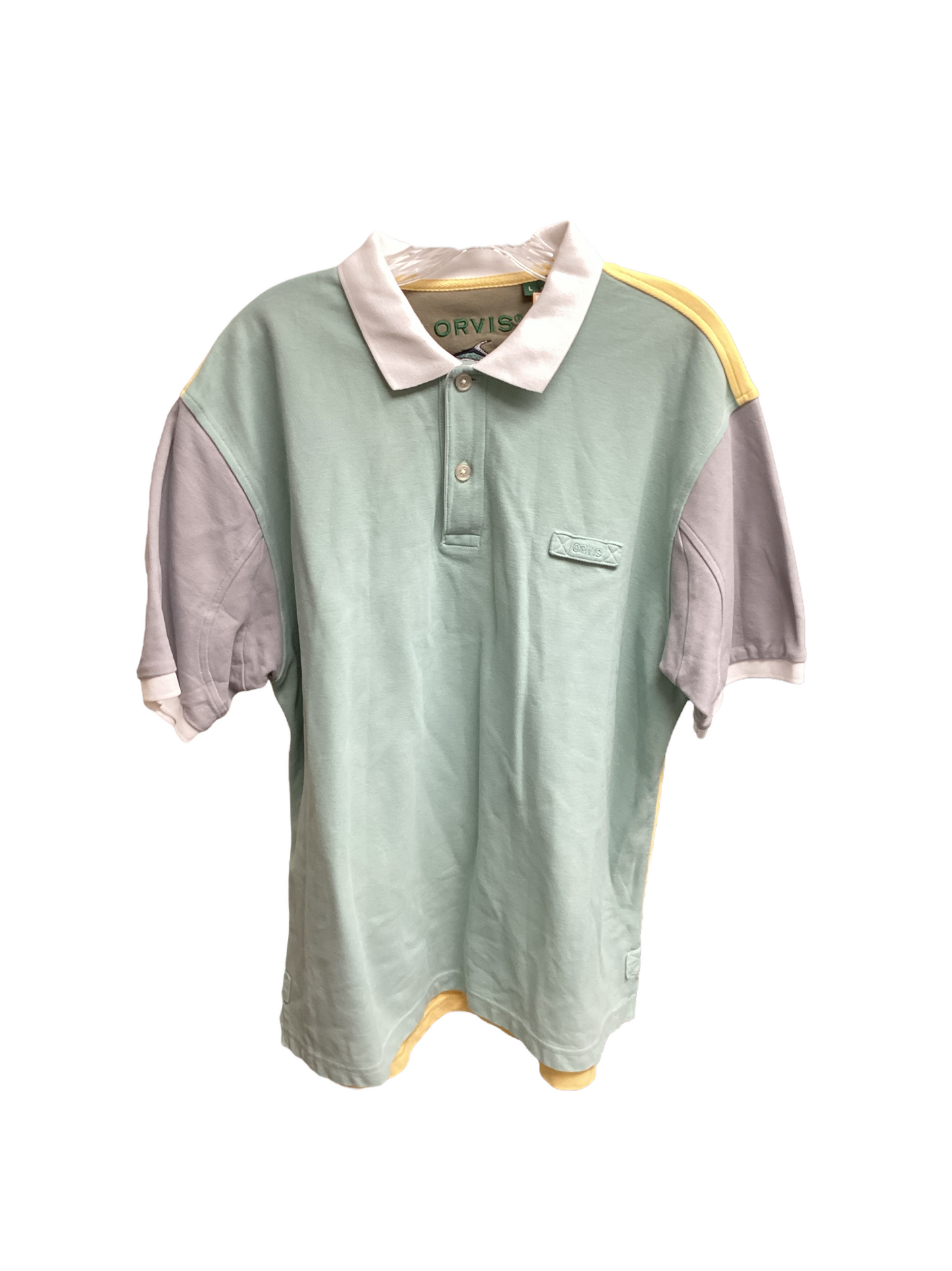 Orvis men's Polo Green Multi L