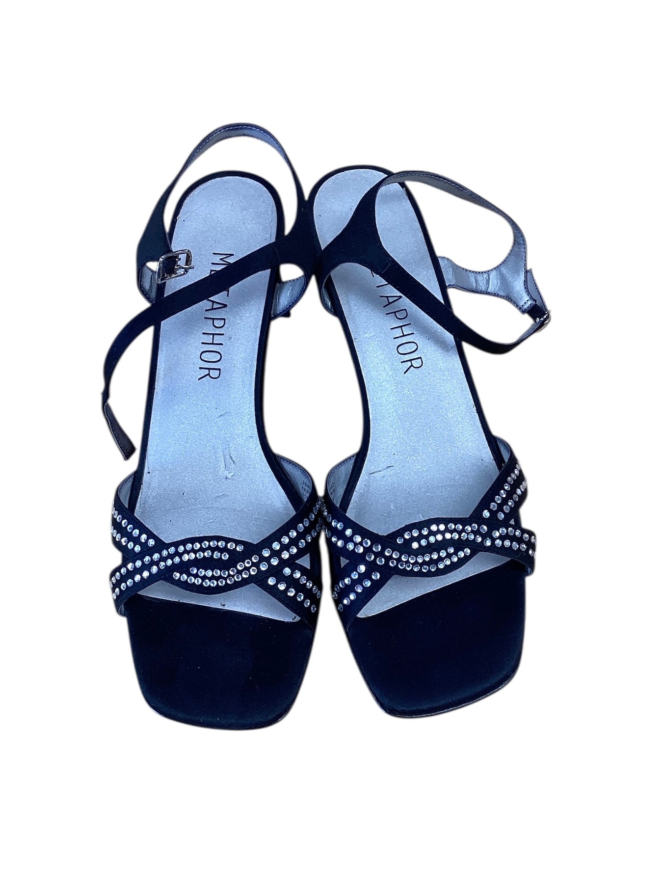 Metaphor Women’s Black Sandals 6.5