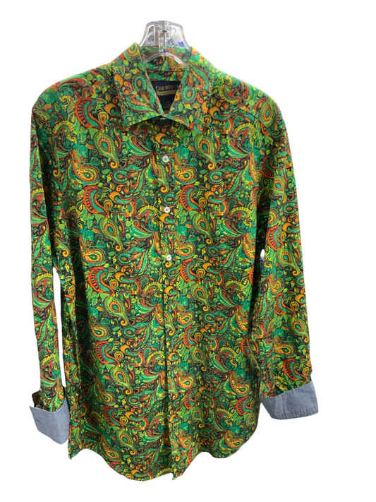 NWT Cremieux Men's Shirt Green/Multi L/T