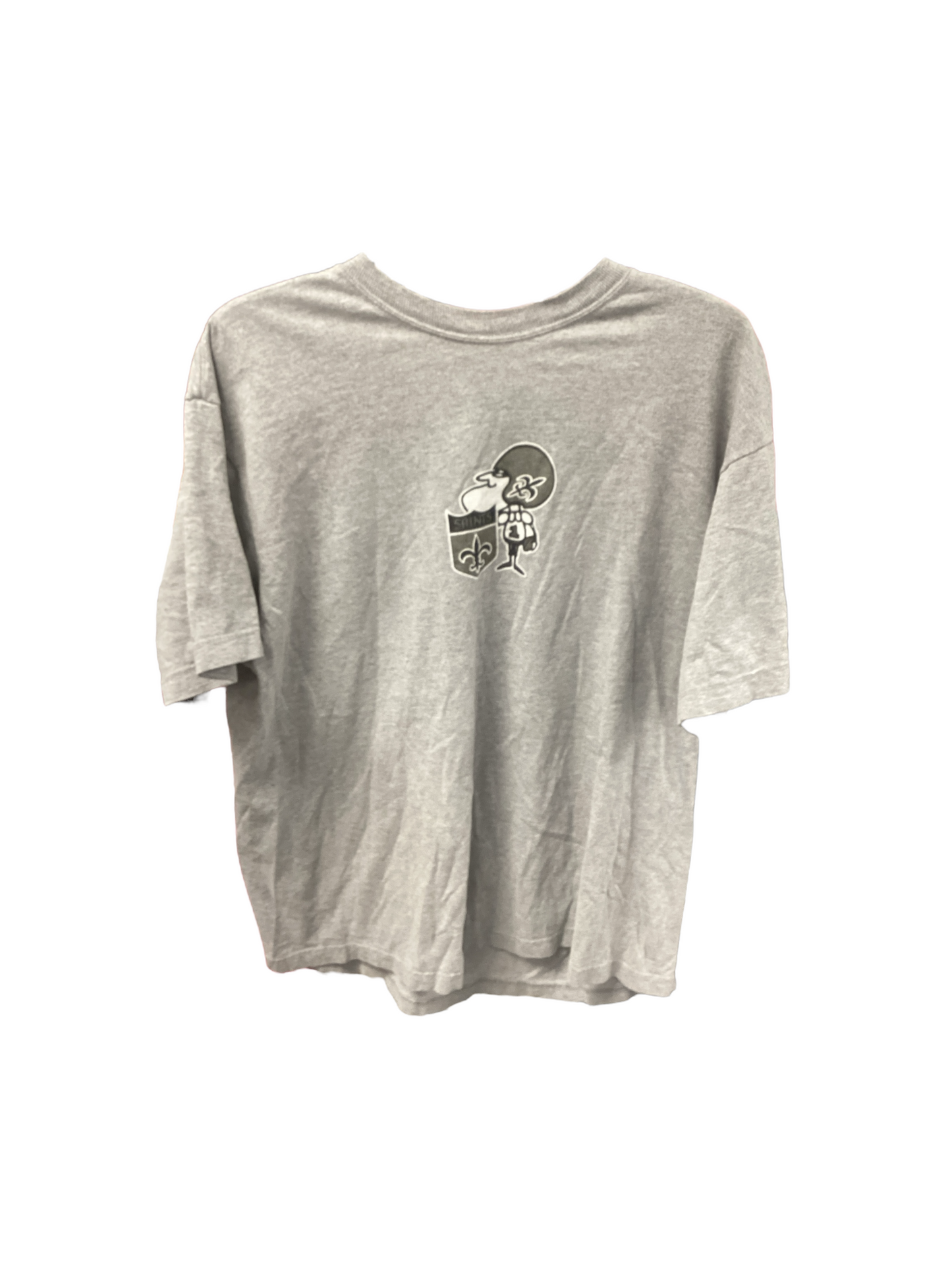 Reebok Men's Shirt Grey Saints L