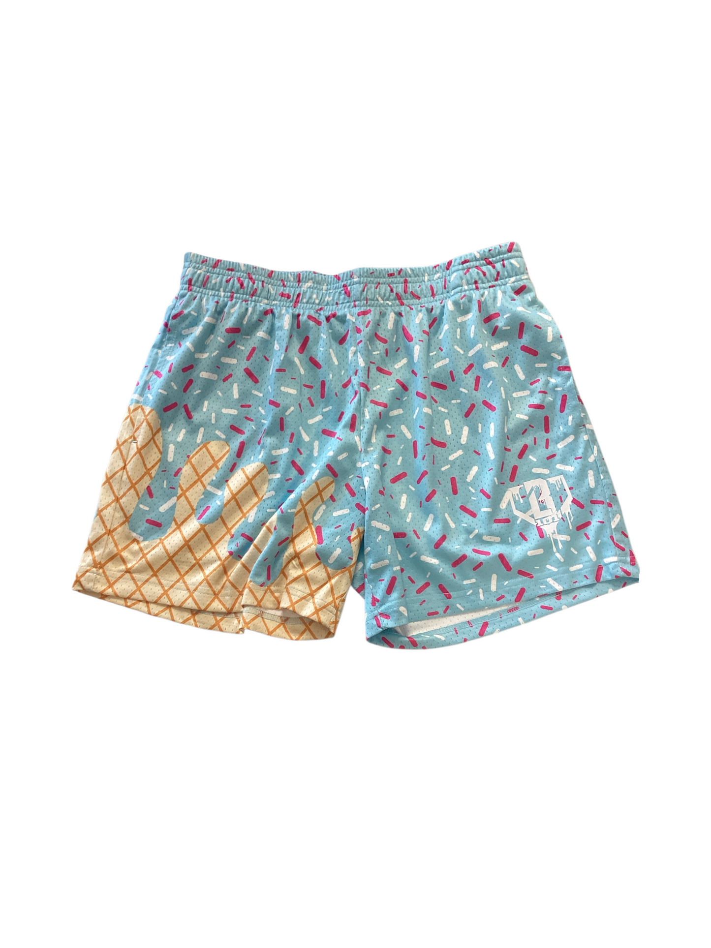 NWT Baseball Lifestyle Youth Short Aqua IceCream S