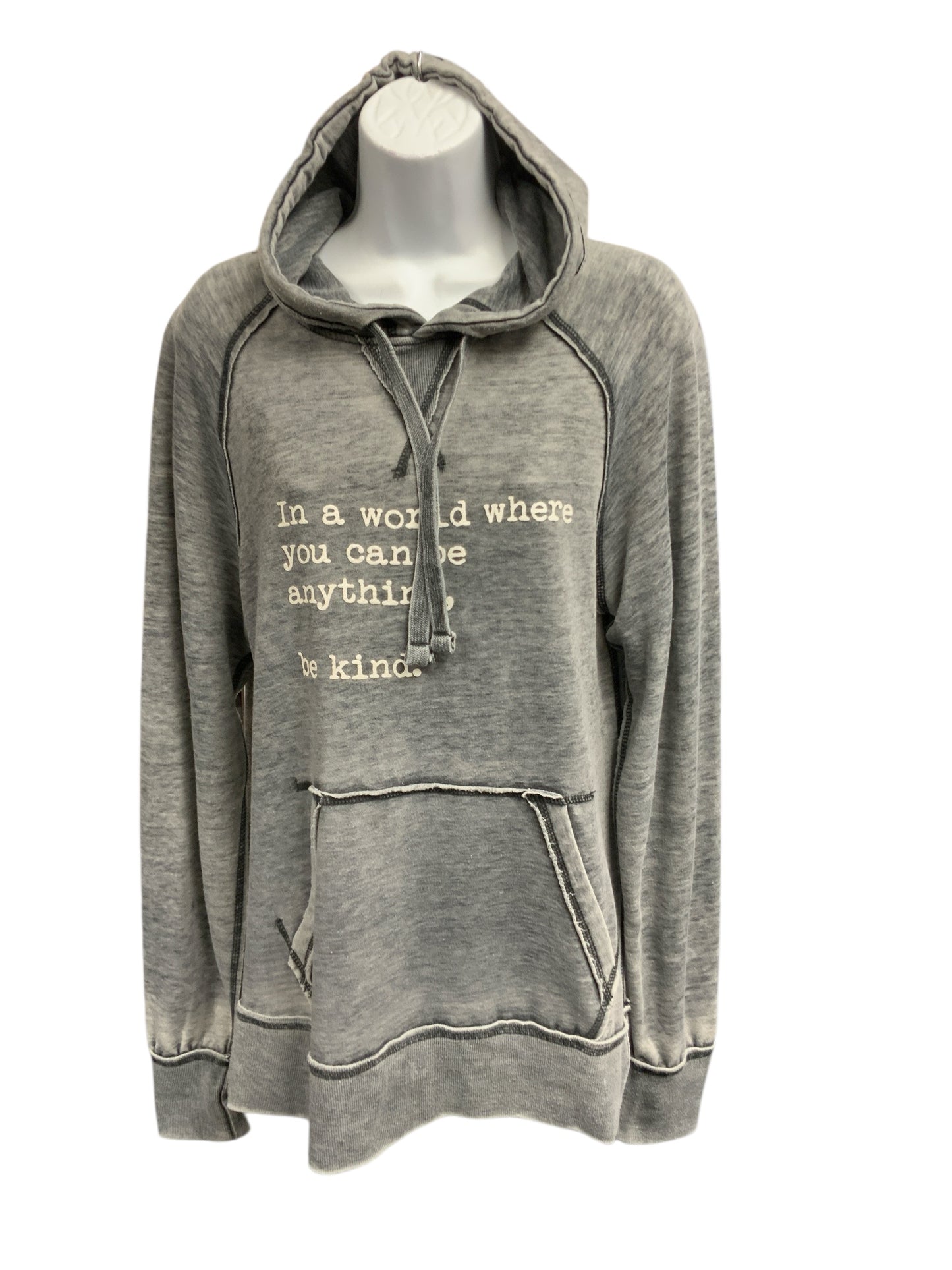 J America Unisex In A World Where.. Hood Gray M