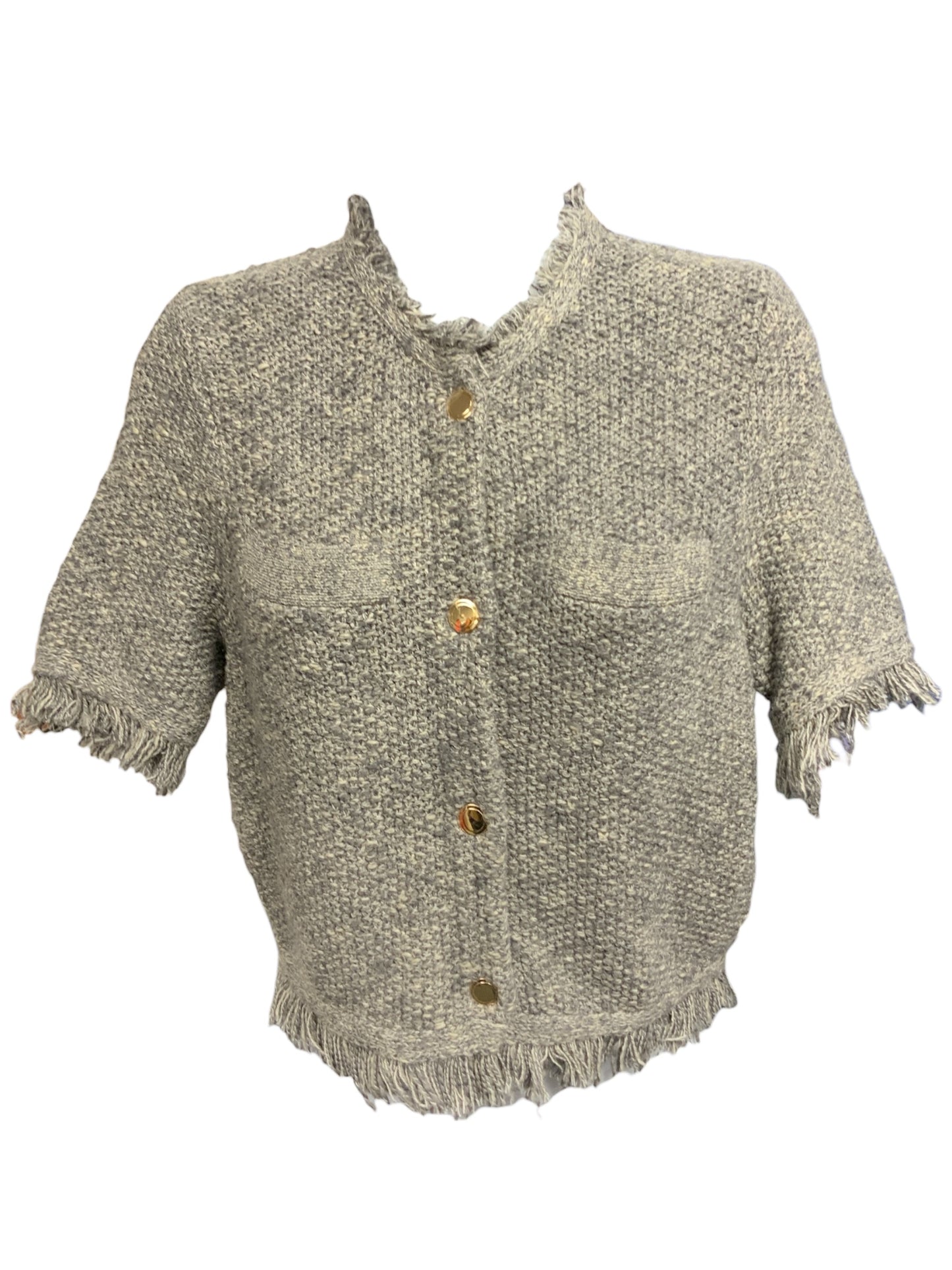 J Crew Women's Sweater Jacket Gray S