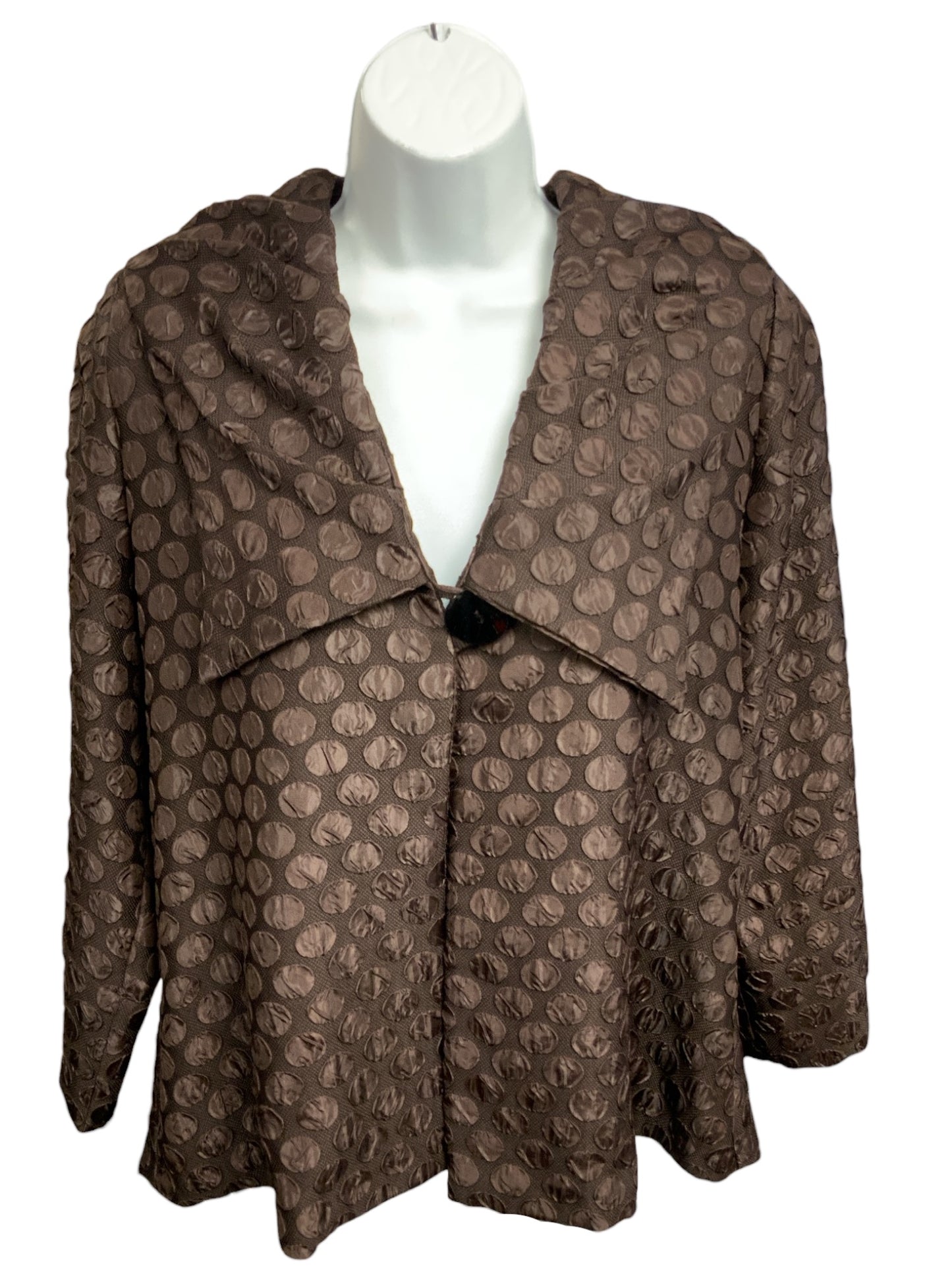 IC Collection Women's Jacket Brown M