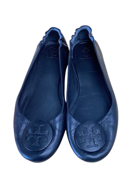 Tory Burch Black Leather Flats