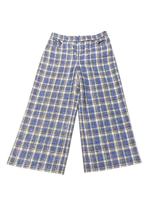 Zara Women’s Blue Plaid Pants M