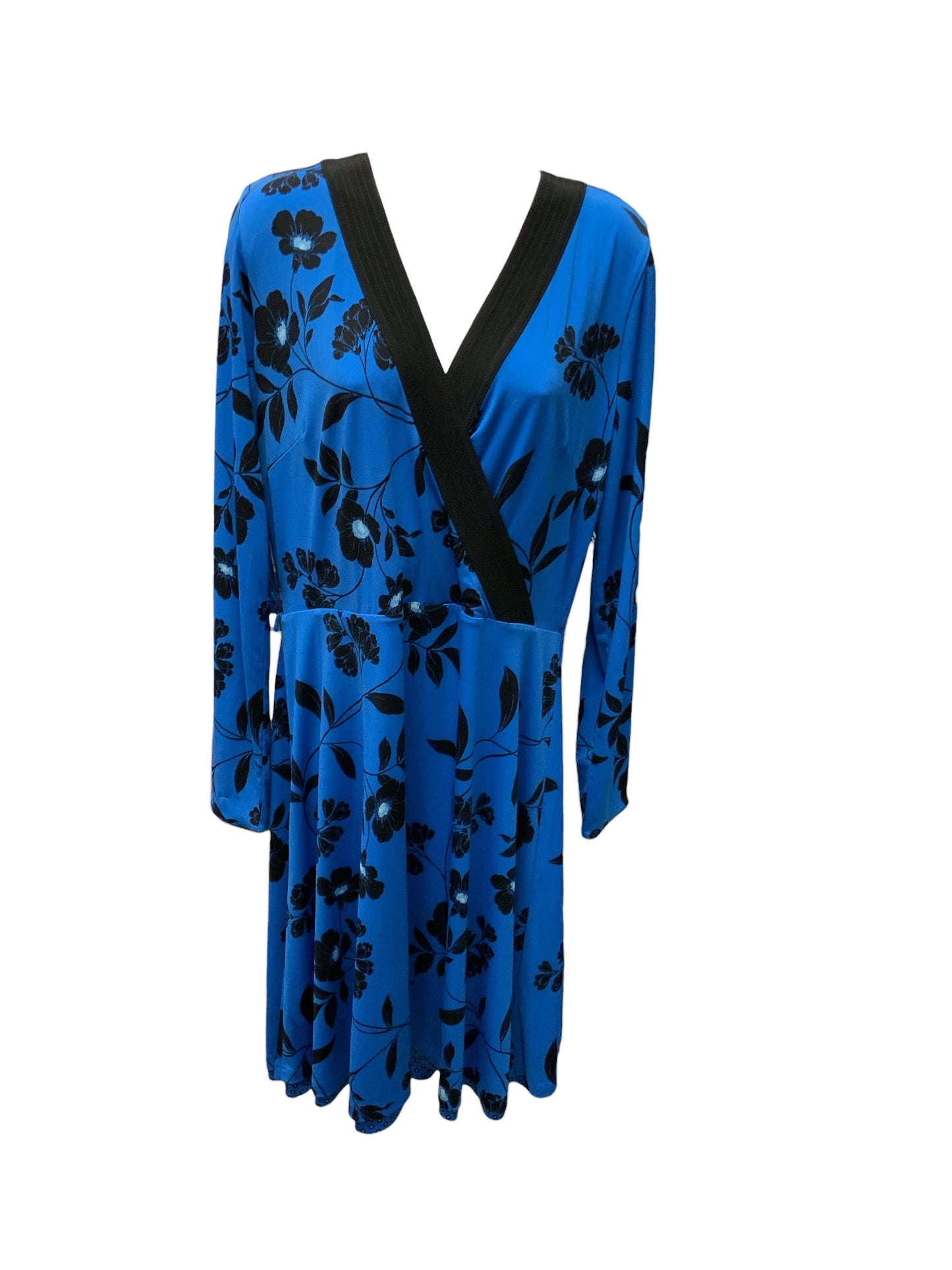 White House Women's Dress Royal Multi 12=L