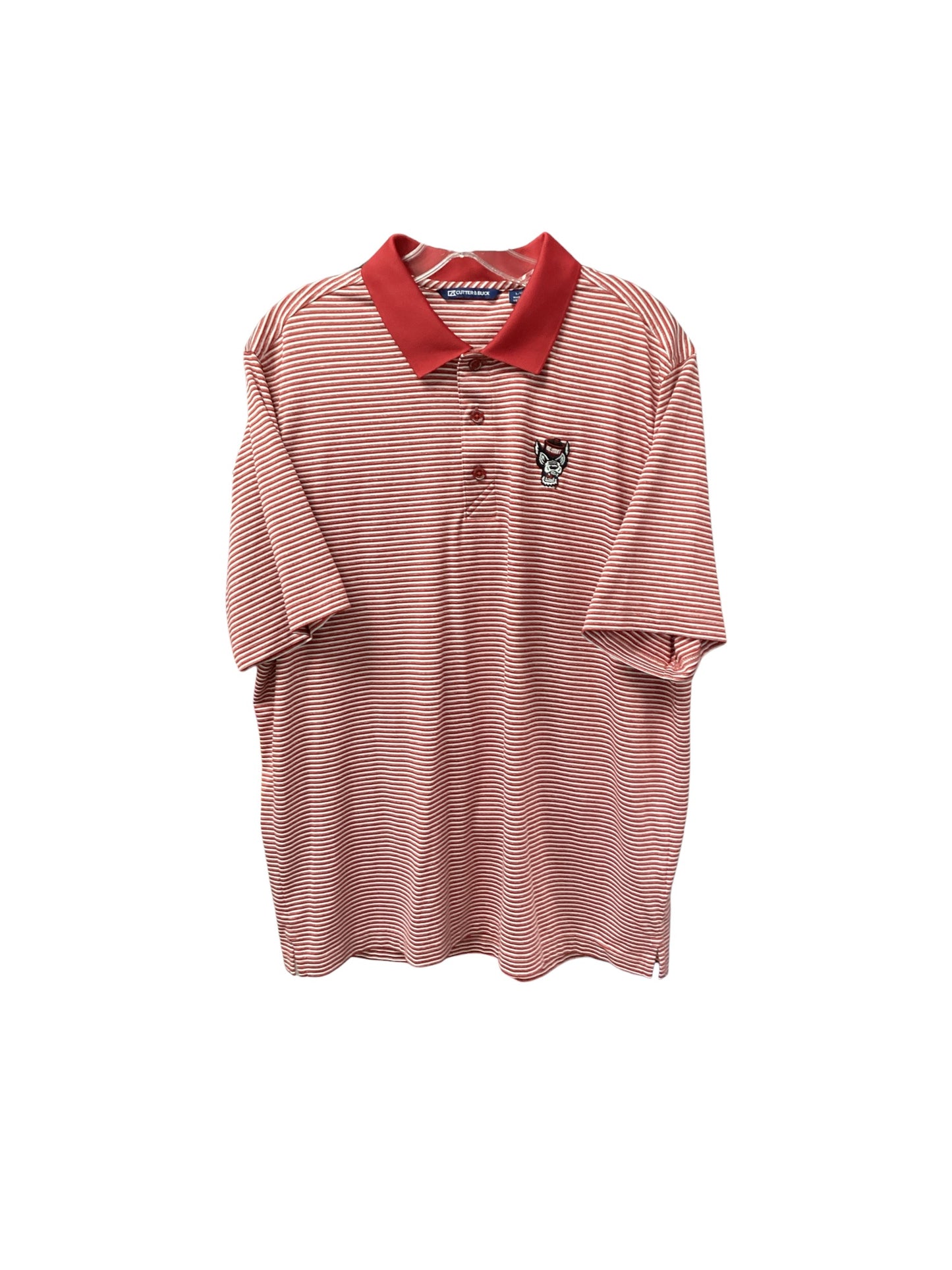 Cutter & Buck Men’s Red Striped Shirt L