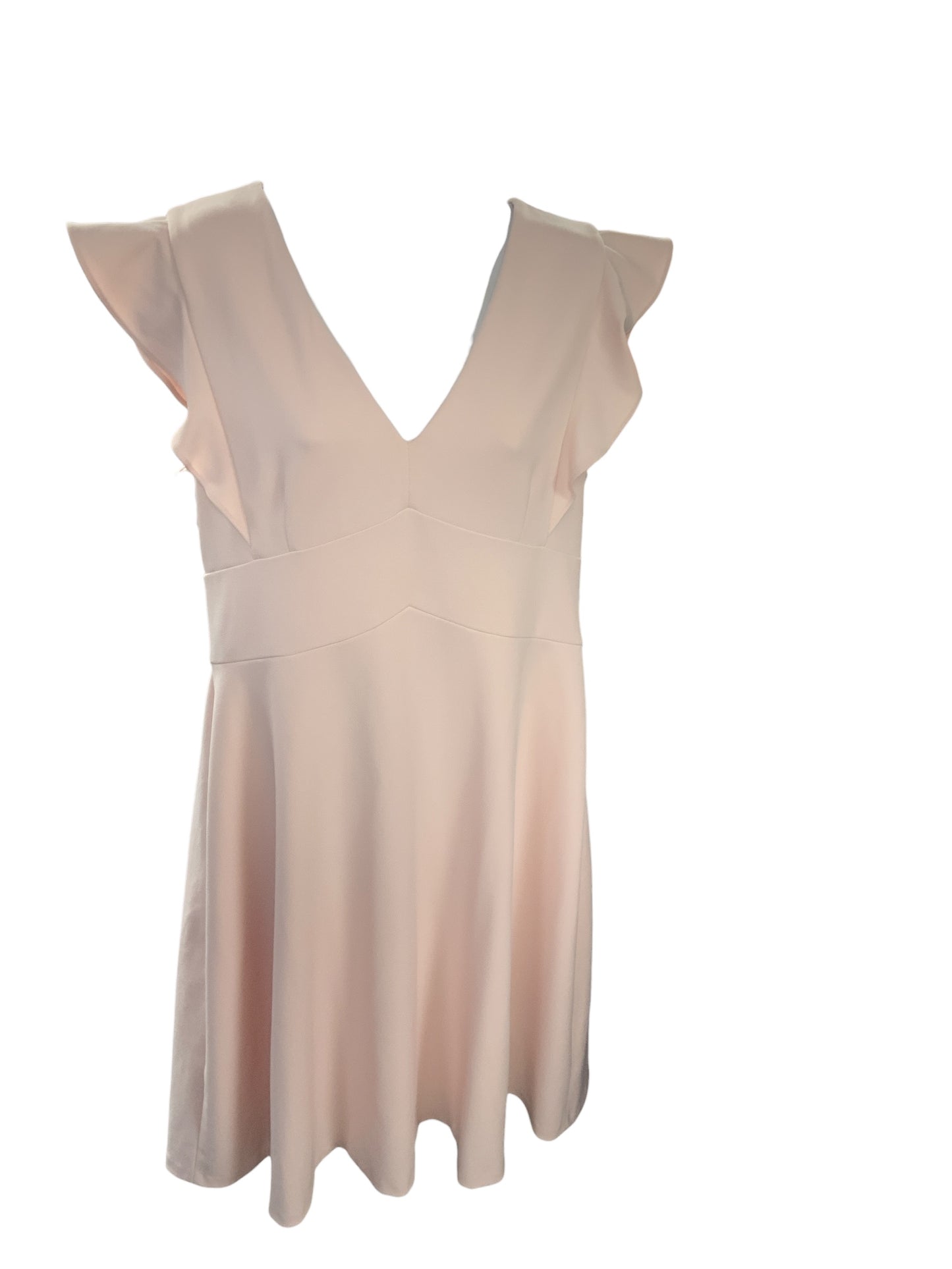 DKNY Women's Dress Pink Ruffle 14=L