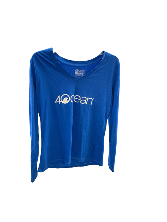 4Ocean Women's Shirt V-Neck Blue M