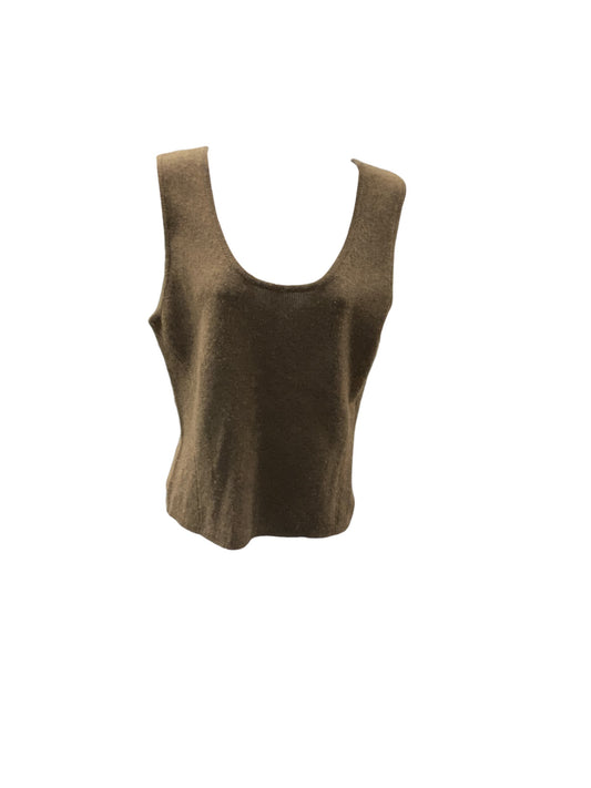TSE Women's Sweater Tank Brown Cashmere L