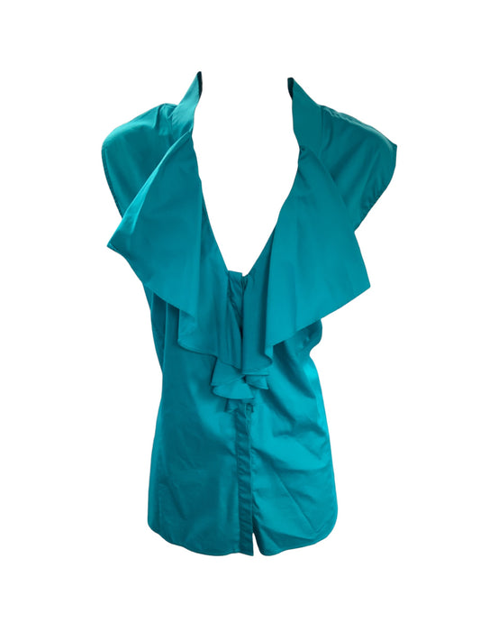 Lafayette 148 Women's Blouse Turq 16=XL