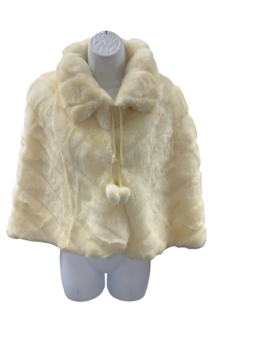 Night Scene LA Women's Faux Fur Cape Ivory O/S