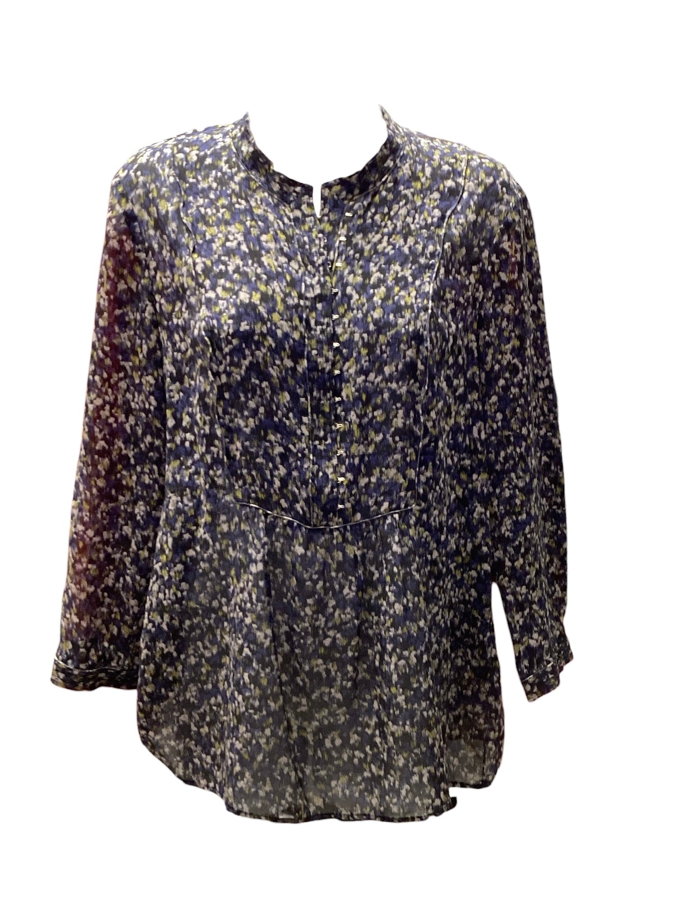 Theory Women's Silk Tunic Navy M