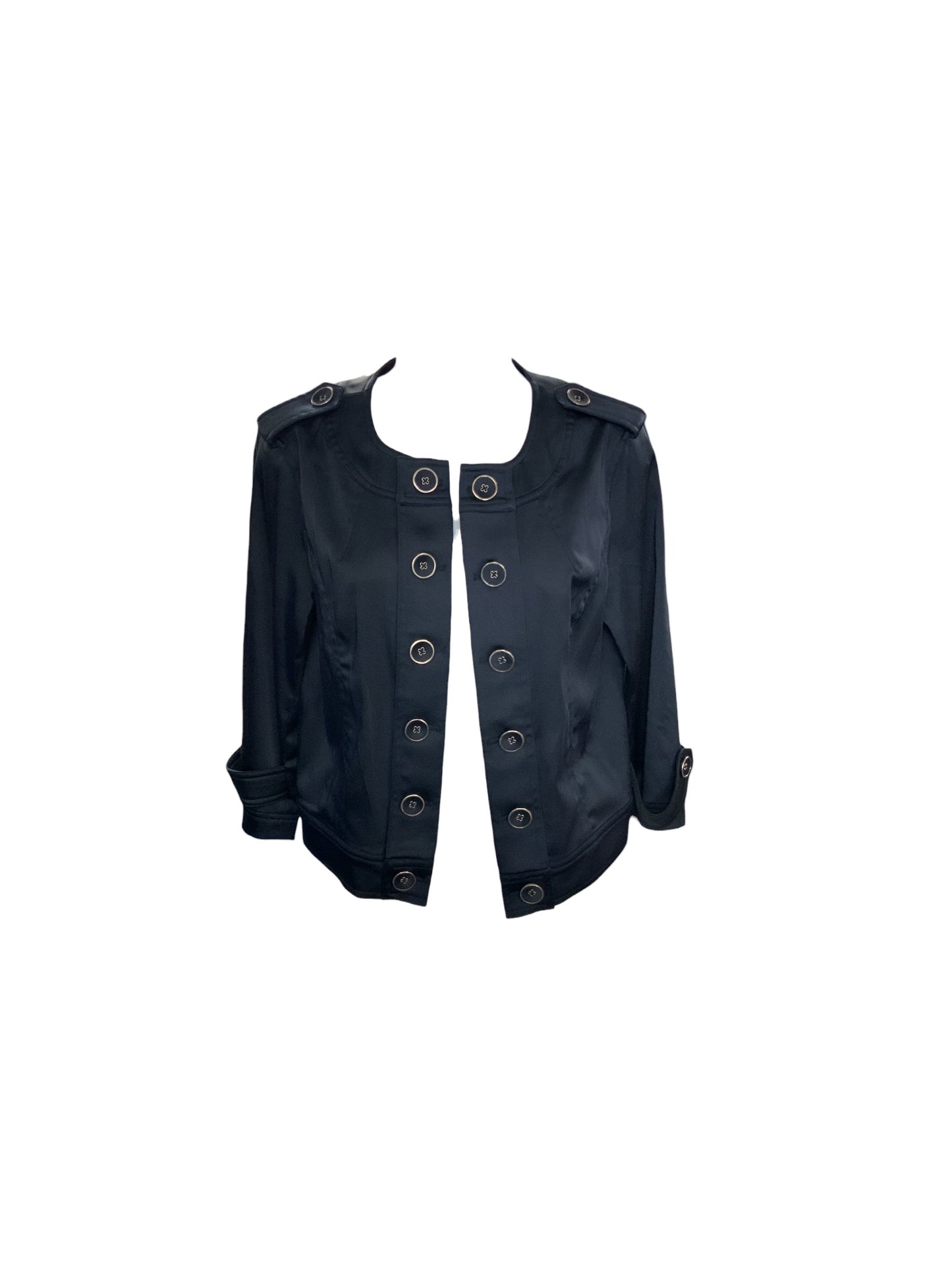 Sharon Young Women's Jacket Navy Satin 4=S