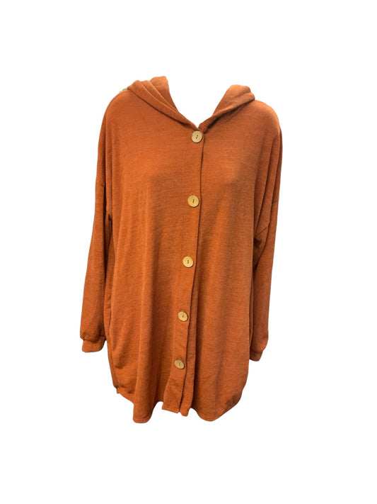 NWT Heimish USA Women's Sweater Rust Hood M