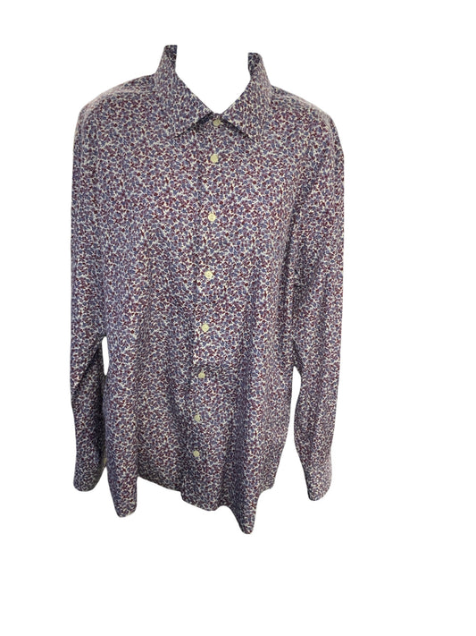 Eton Men's Long Sleeve Shirt Floral