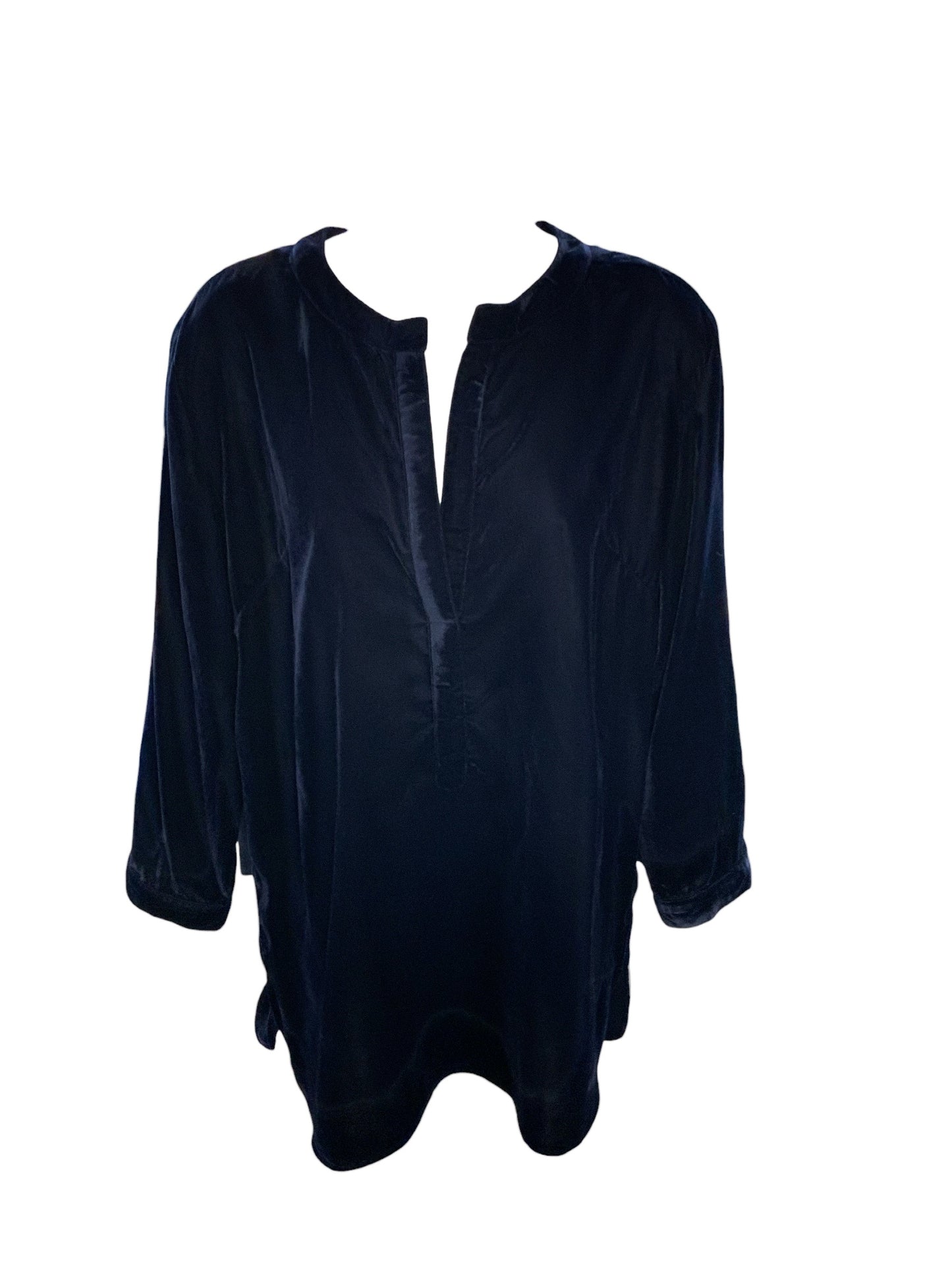 Madison Mathews Women's Tunic Navy Velvet L