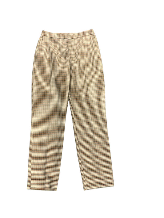 Zara Women's Pant Check Brown 2=XS