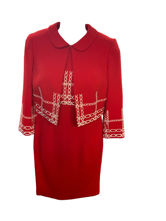 Lourdes Chavez Women's 2pc Dress Red S