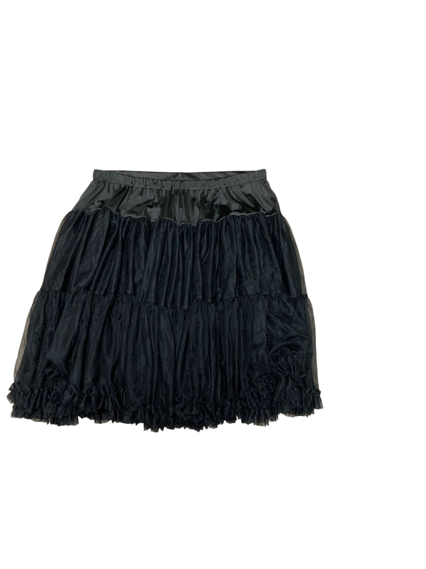 Unique Vintage Women's Skirt Petticoat Black XL