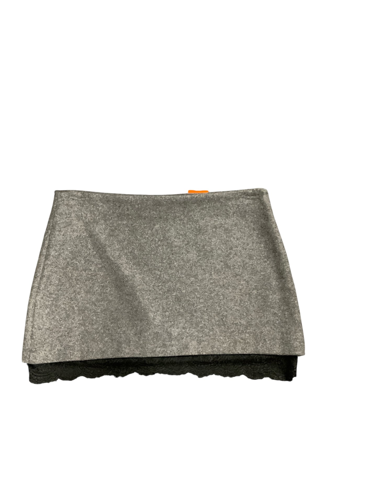 Trafaluc Women's Skirt Gray Lace M