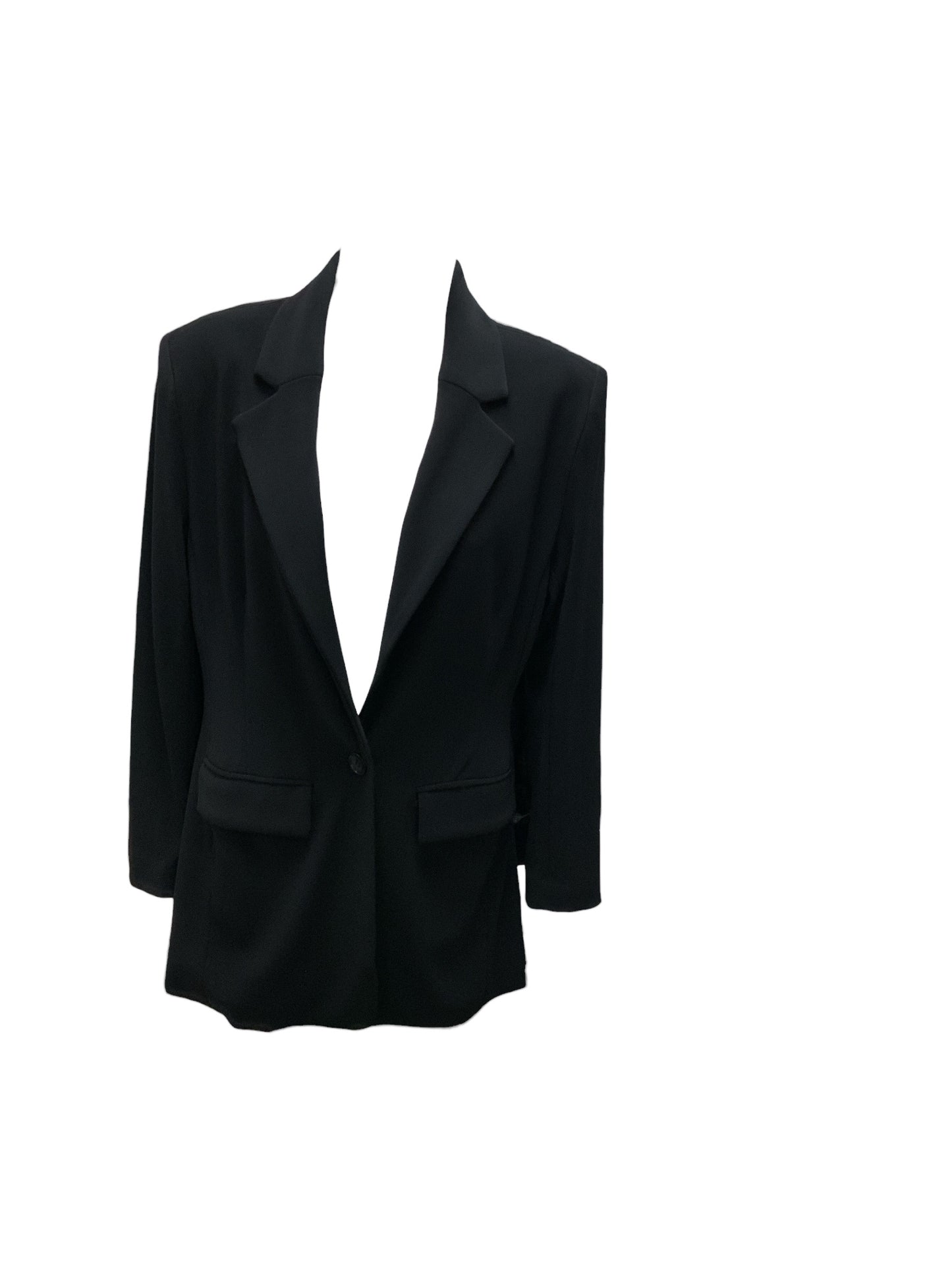 Boston Proper Women's Blazer Black Knit 4=S