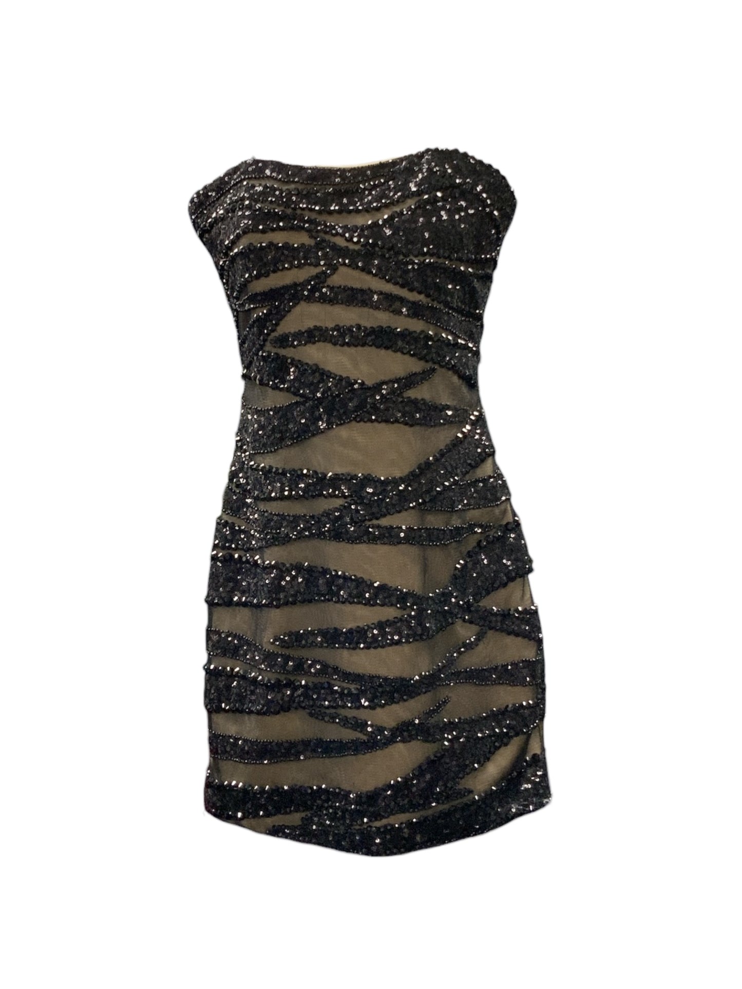 La Femme Women's Cocktail Dress Black Bead 4