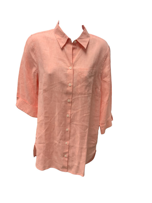 NWT Chicos Women's Linen Blouse Pink  S