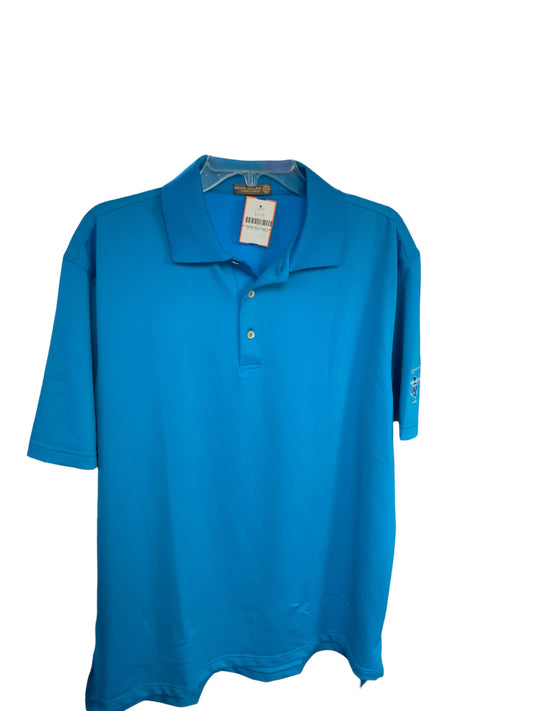 Peter Millar Men's Polo Turq L