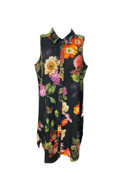 Neiman Marcus Women's Dress Black Floral XS