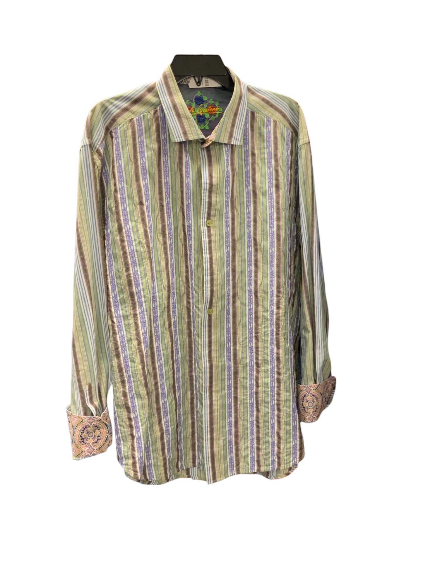 Robert Graham Men's Shirt Sage 2XL