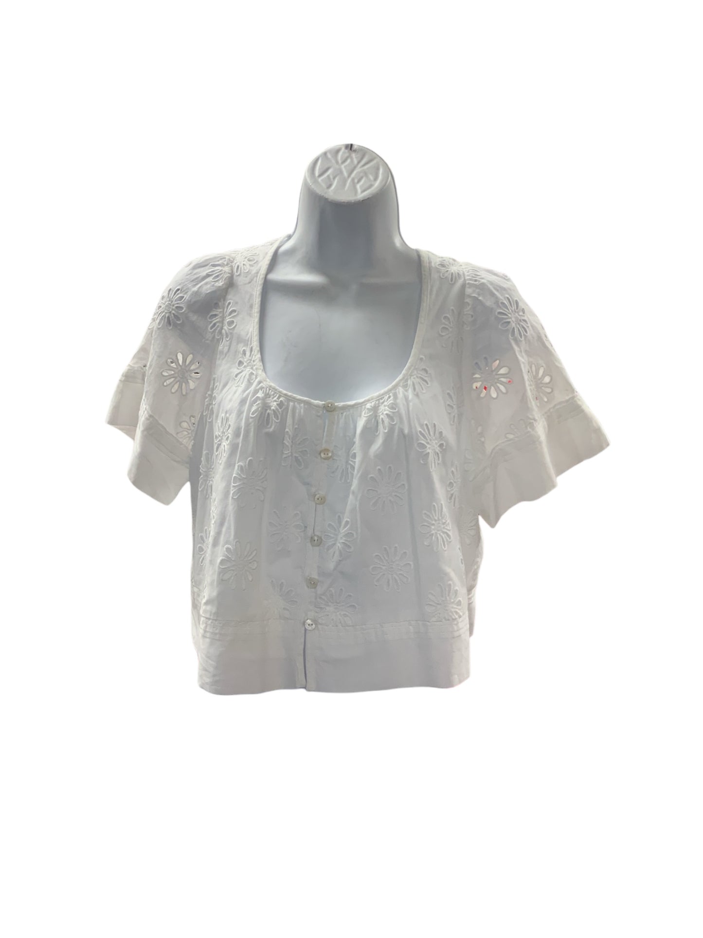 Rails Women's Blouse White Eyelet S