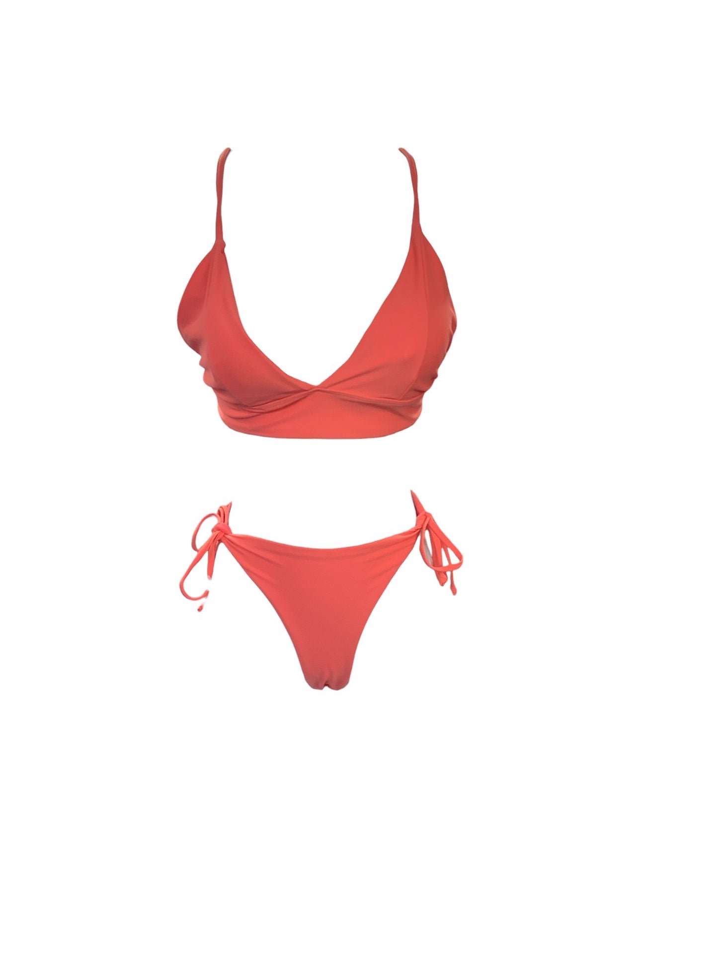 NWT Double Zero Women's 2pc Bikini Coral M