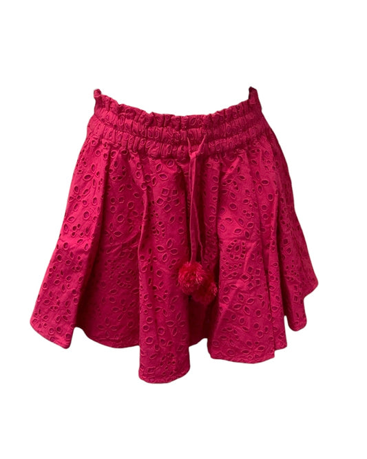 NWT Just Bellina Women's Skort Berry Eyelet XS