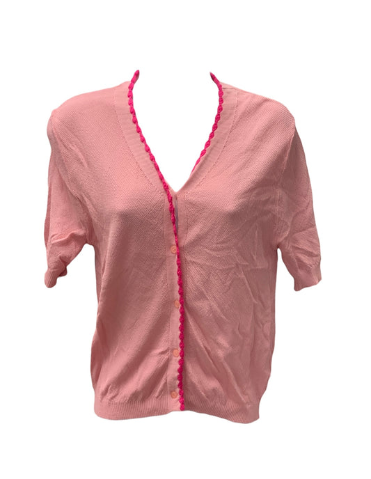 NWT Compania Fantastica Women's Cardigan Pink Scallop S
