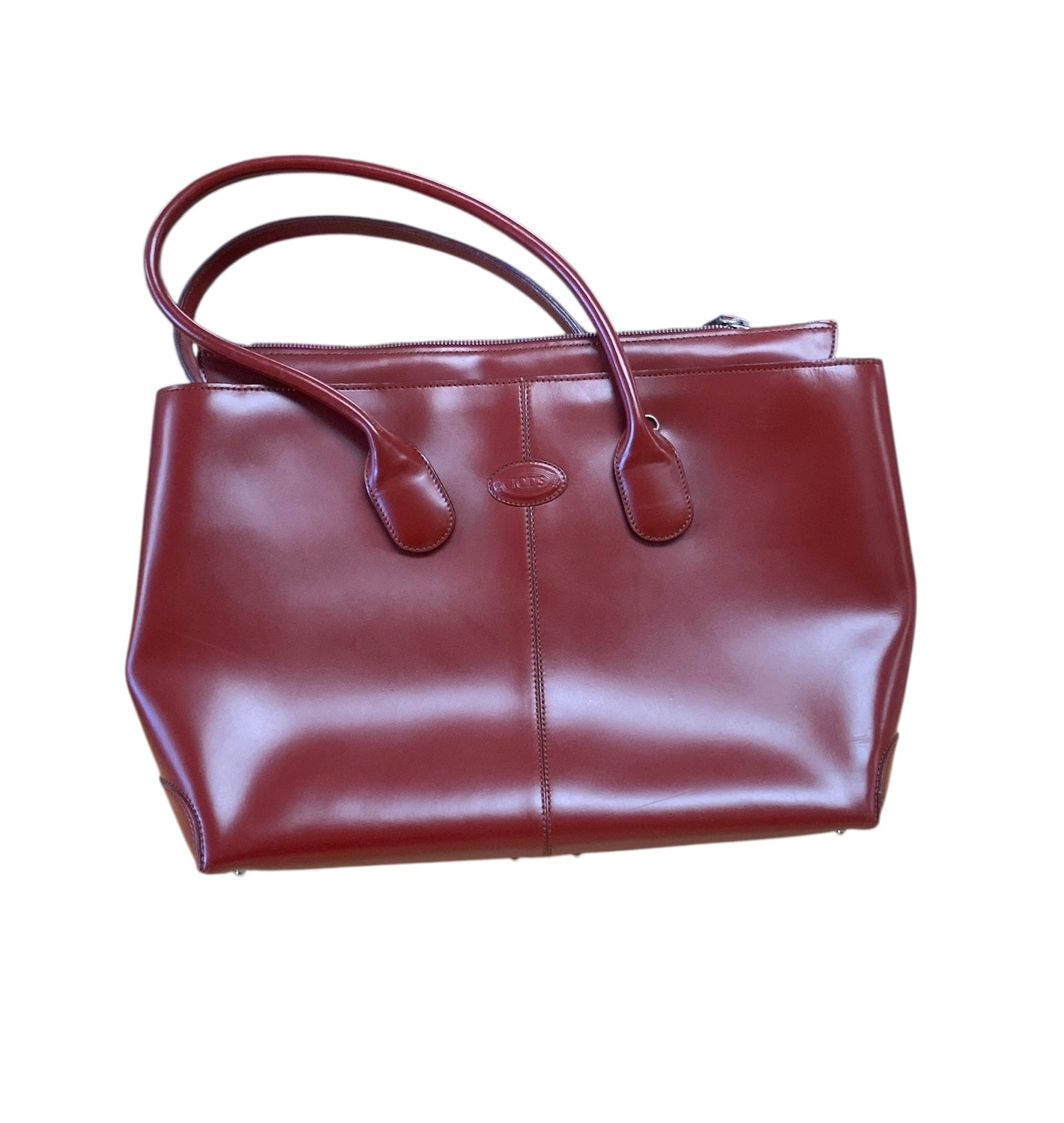 Tod’s Red Leather Handbag