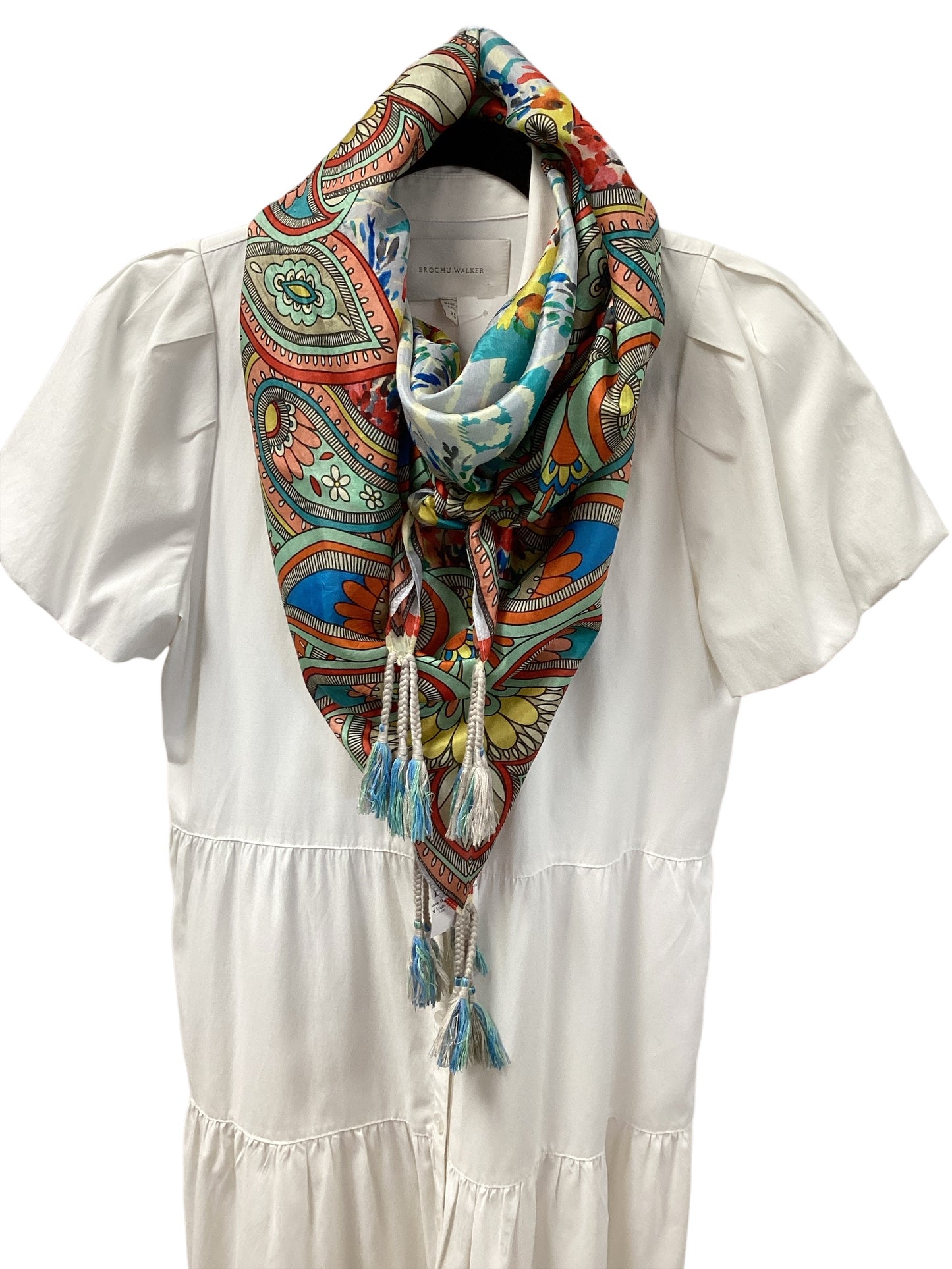 Johnny Was Women's Silk Scarf Turq Multi O/S