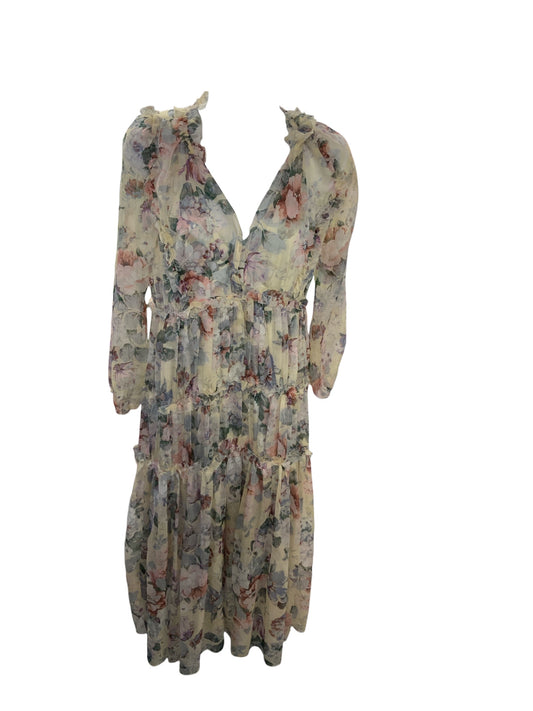 O.P.T. Women's 2Fer Dress Cream Multi S