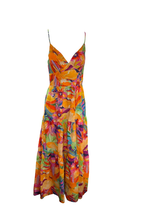 Lavender Brown Women's Maxi Dress Orange XS