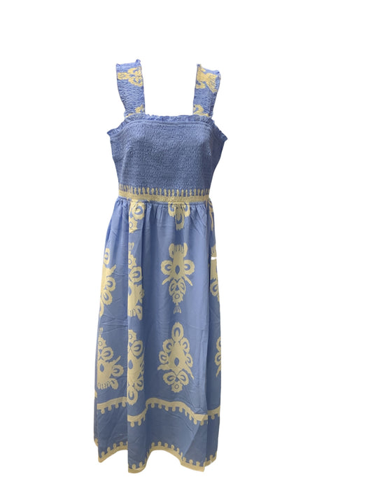 NWT Pretty Garden Women's Dress Blue/Multi M