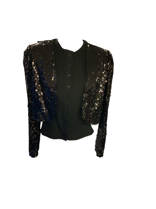Anna-Kaci Women's Bolero Jacket Black S