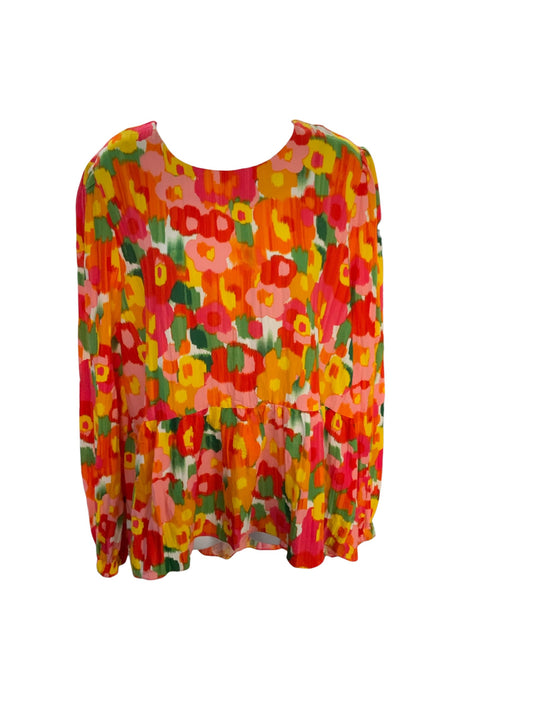 NWT Pomander Place Women's Blouse Orange 2X