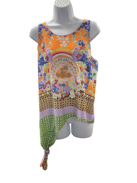 Clover Canyon Women's Blouse Orange Multi M