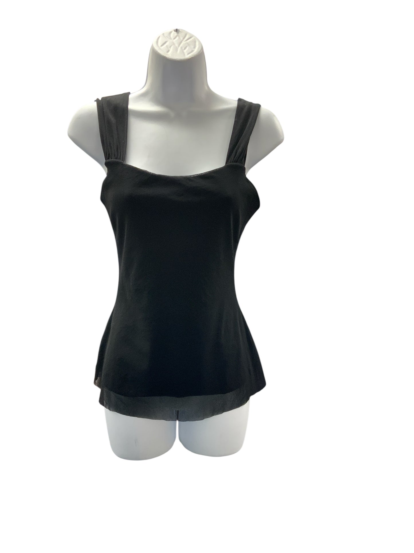 Elana Kattan Women's Camisole Black Mesh XS