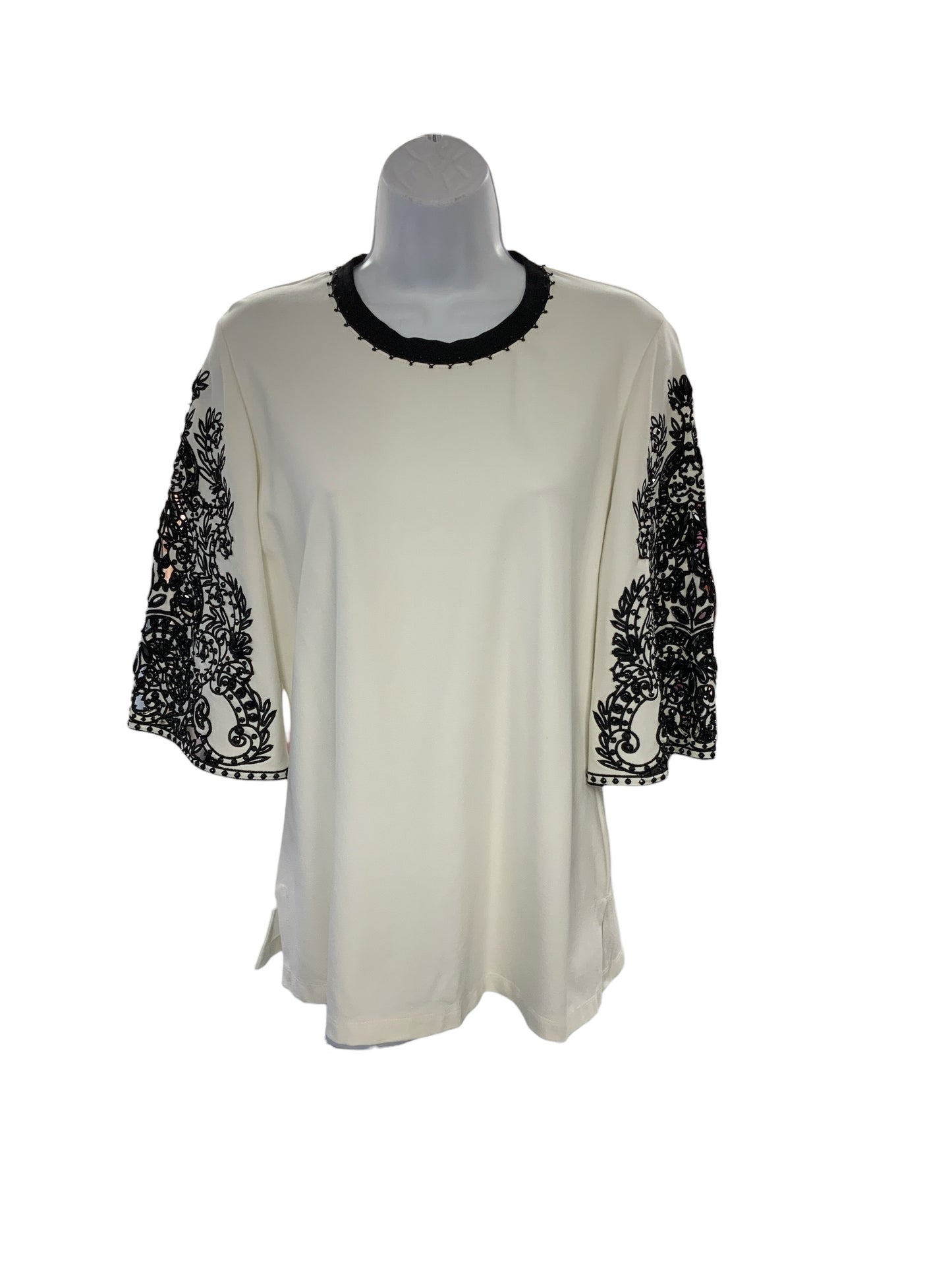 Kobi Halperin Women's Blouse White Black M