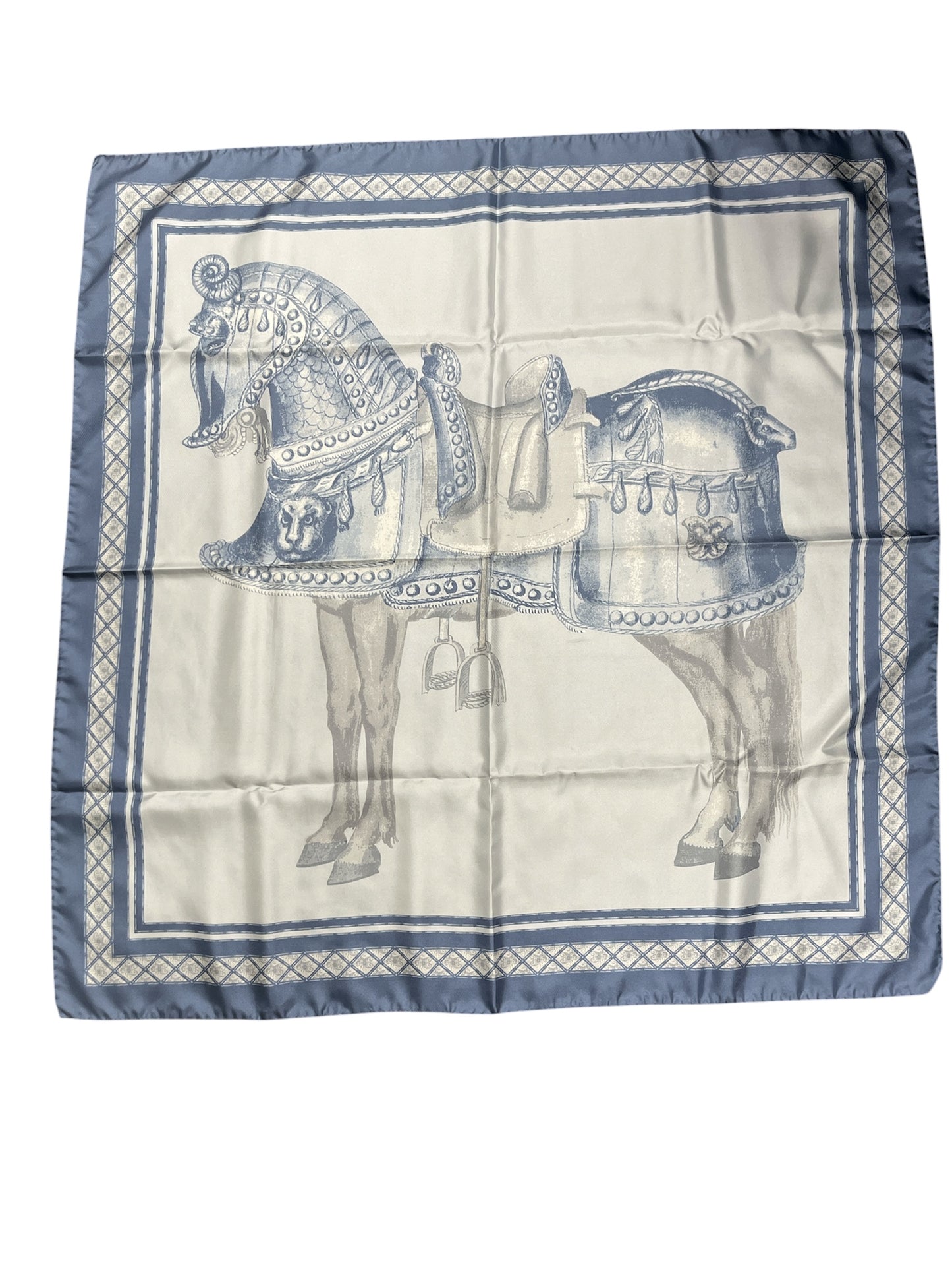 NWT Reales Sitios de Espana Silk Scarf Blue
