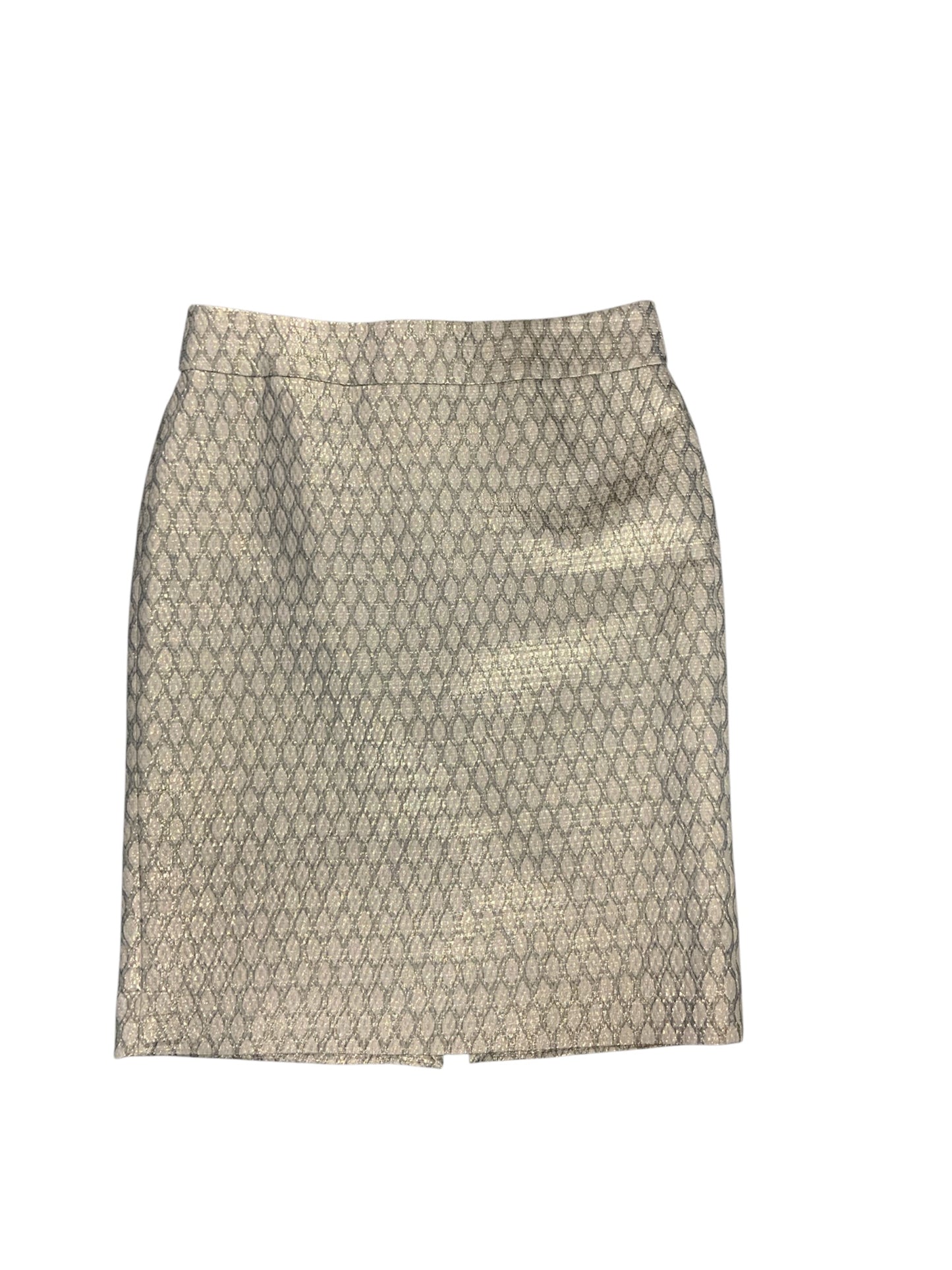 J Crew Women's Skirt Silver 10=M