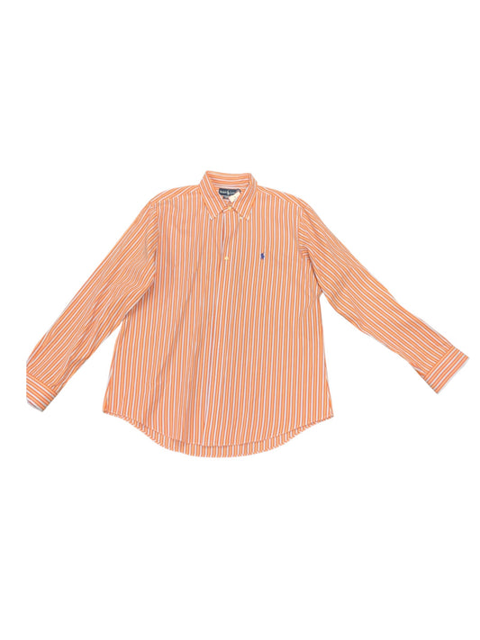 Ralph Lauren Men's Shirt Orange Stripe XL