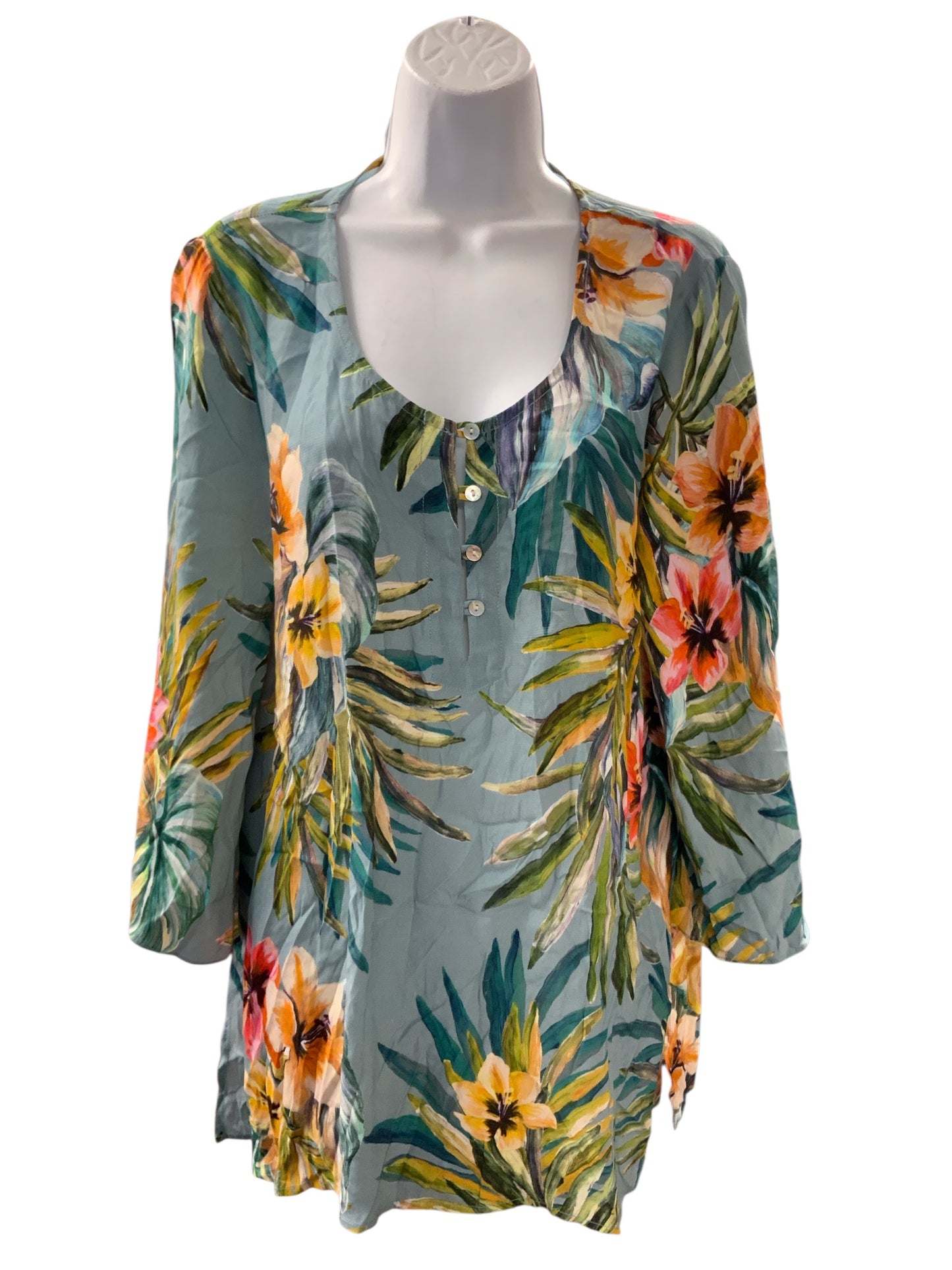 Karen Kane Women's Blouse Blue M